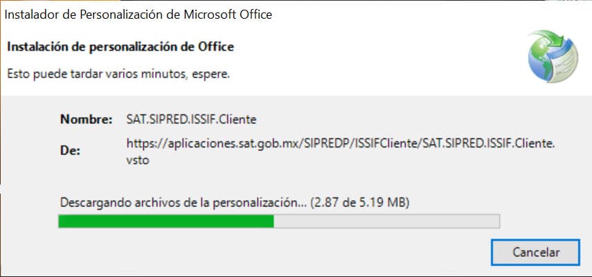 descargando archivos de personalización