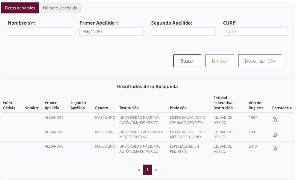 Ejemplo 2 de registros para deducción de gastos médicos