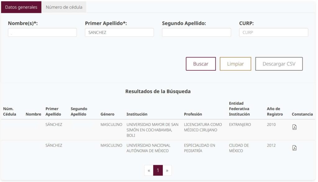Ejemplo 3 de registros para deducción de gastos médicos